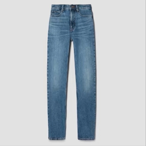 Everlane High-Rise Slim Straight Cigarette Jeans - Picture 1 of 14